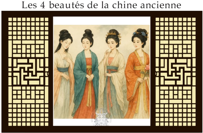 Les 4 beautes de la Chine ancienne – Beijing Cursus Les 4 beautes de la Chine ancienne - Culture chinoise - Apprendre le chinois avec les légendes