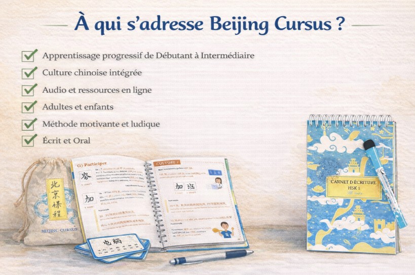 Manuel de chinois mandarin - Apprendre le chinois facilement - Beijing Cursus