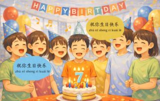 Chanter Joyeux anniversaire en chinois