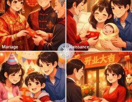 Hong Bao Enveloppe rouge - occasions pour offrir - Culture chinoise - Beijing Cursus