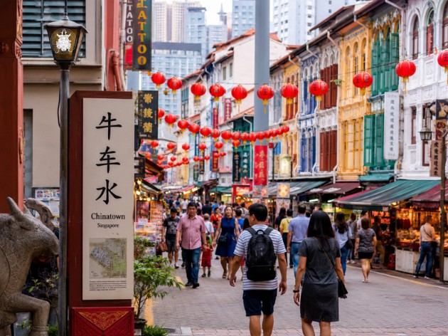 Chinatown Singapour - niu che shui