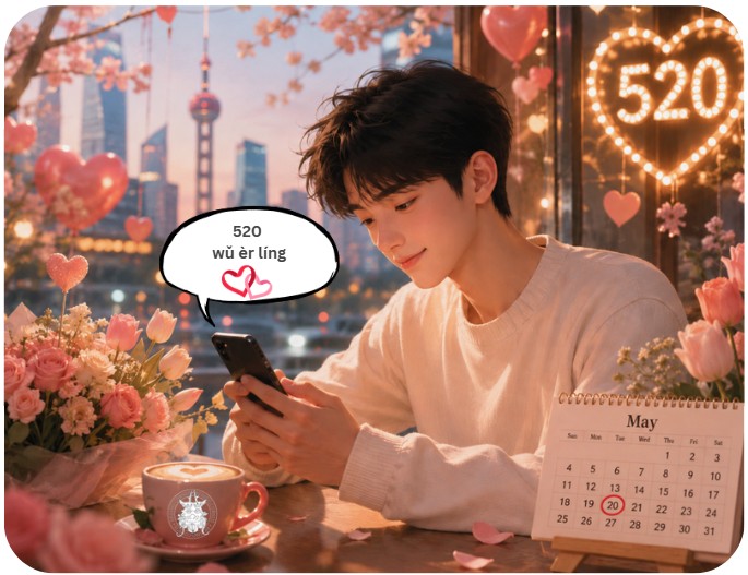 I love you en chinois 520 signification - Apprendre le chinois - Beijing Cursus
