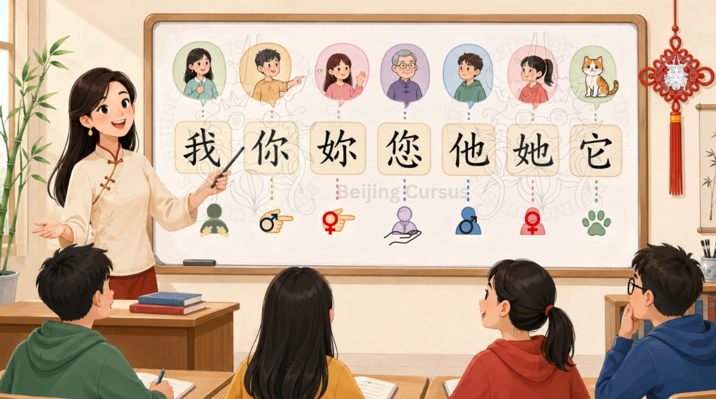 Pronoms personnels en chinois - HSK 1 - Apprendre les bases en chiniois - Beijing Cursus