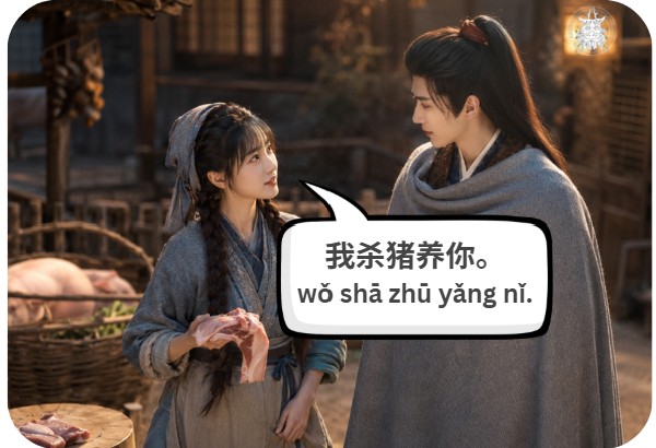 Pursuit of Jade - Wo sha zhu yang ni - 520 meaning